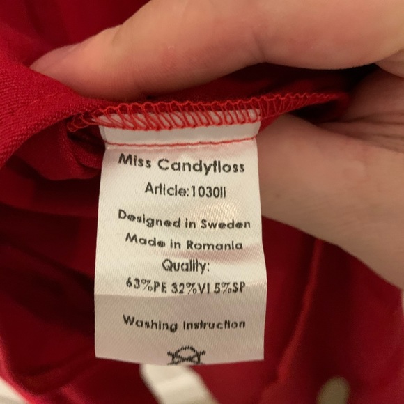 Red Miss Candyfloss dress - Picture 4 of 7